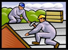 Illustration Of Roofers Working